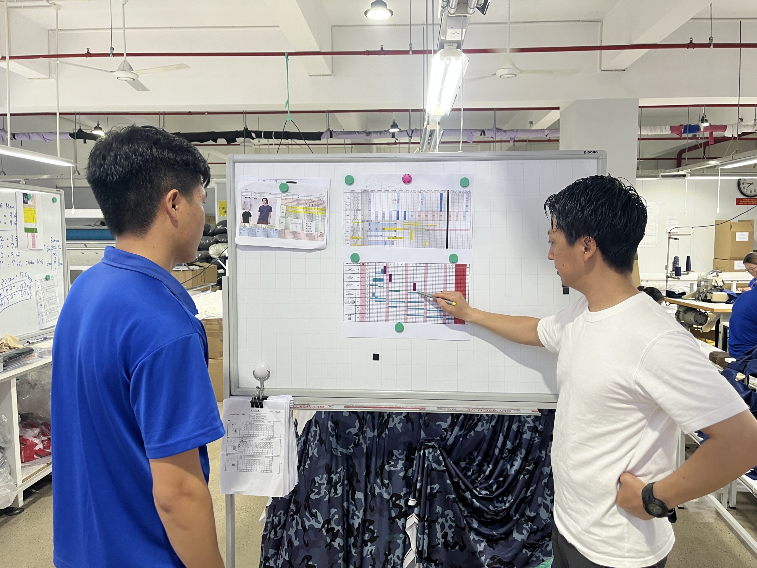SPeeD ベトナム自社工場 現場の様子（CEO 山下による現地直接判断体制）