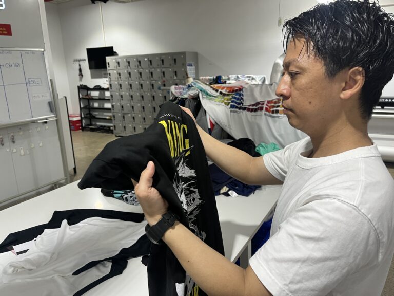 SPeeD ベトナム タイニン省 自社工場の品質確認工程